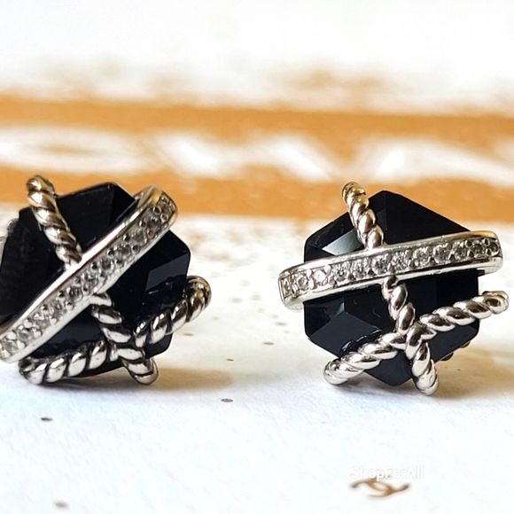 David Yurman Cable Wrap Stud Earring No Pouch ,no Box - Picture 5 of 16